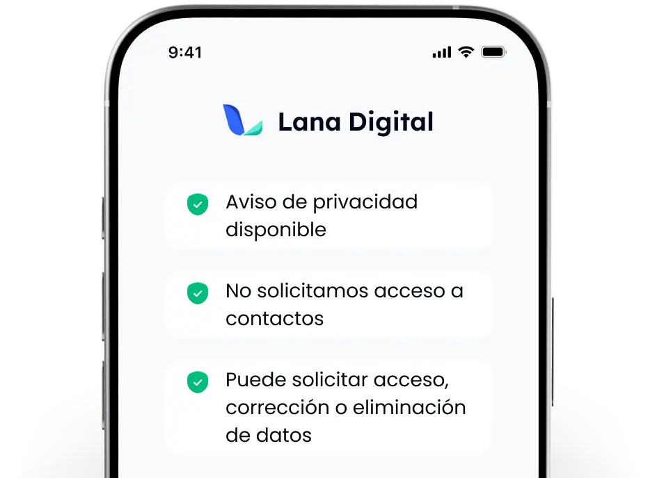 Protección de datos en Lana Digital